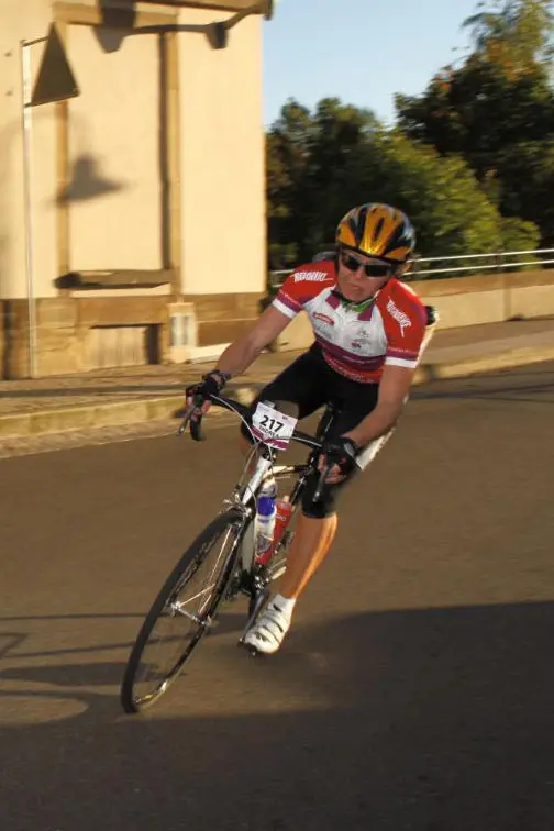 radrennen-daenemark-andrea-schickling Andrea Schickling bei einem Radrennen in Dänemark.
